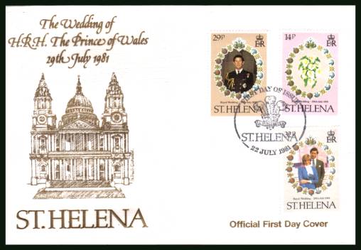 Royal Wedding<br/>on an official unaddressed First Day Cover