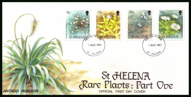 Rare Plants - 1st Series<br/>on an official unaddressed First Day Cover