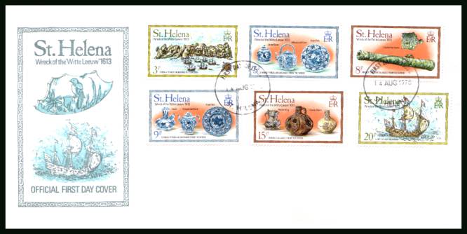 Wreck of the ''Witte Leeuw'' ship
<br/>on an unaddressed official First Day Cover