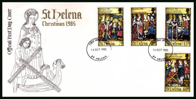 Christmas - Life of St Helena - 3rd Series<br/>on an official unaddressed First Day Cover