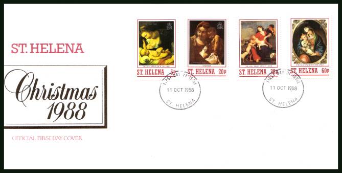 Christmas<br/>on an unaddressed official First Day Cover