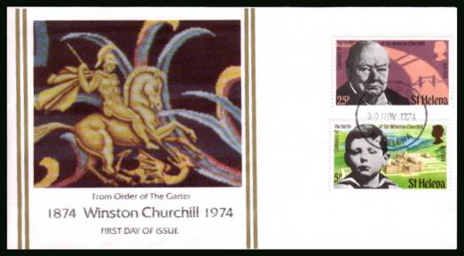 Birth Centenary of Sir Winston Churchill<br/>on an  unaddressed First Day Cover