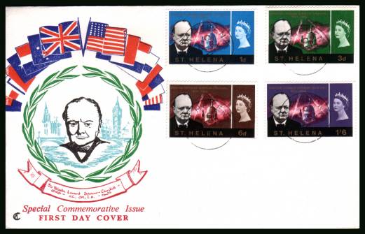 Churchill Commemoration<br/>on an official unaddressed official First Day Cover