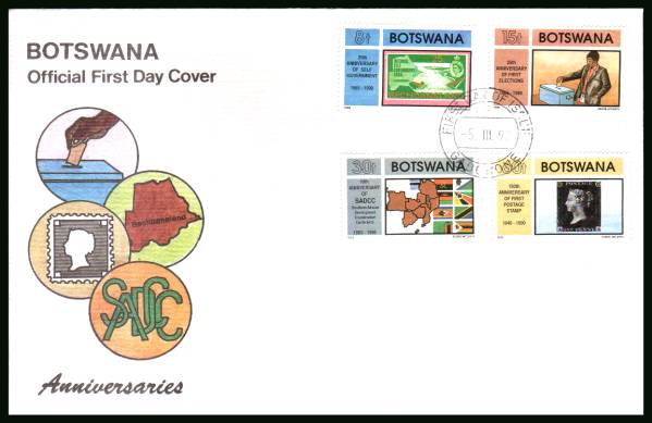 Anniversaries<br/>on an official illustrated First Day Cover