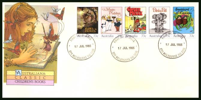 Classic Australian Children's Books<br/>on an official unaddressed First Day Cover
