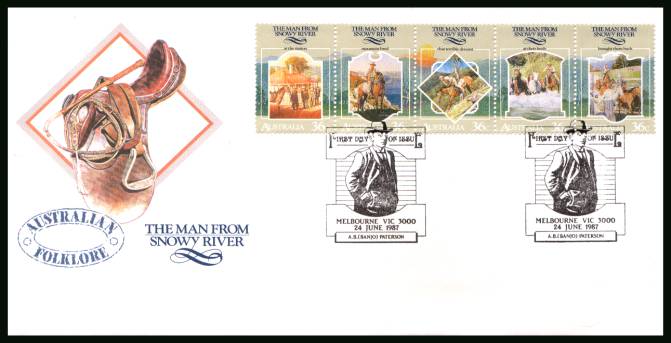 ''The Man From Snowy River''<br/>on an official unaddressed First Day Cover