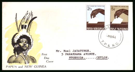 Common Roll Elections<br/>on an illustrated  typed addressed First Day Cover 

