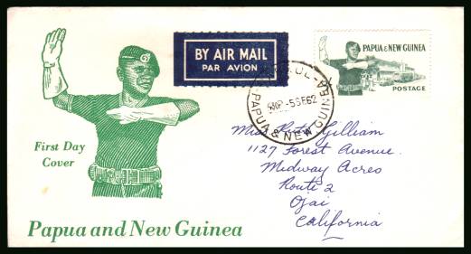 Traffic Policeman - The later single value <br/>on a hand addressed illustrated First Day Cover