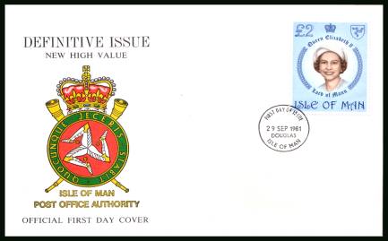 2 definitive single<br/>on an unaddressed illustrated official First Day Cover