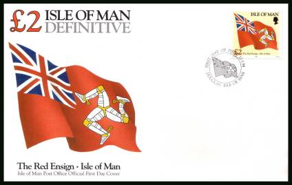 2 The Red Ensign definitive single<br/>on an unaddressed illustrated official First Day Cover