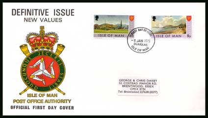 The 4p and 8p  definitives<br/>on an unaddressed illustrated official First Day Cover