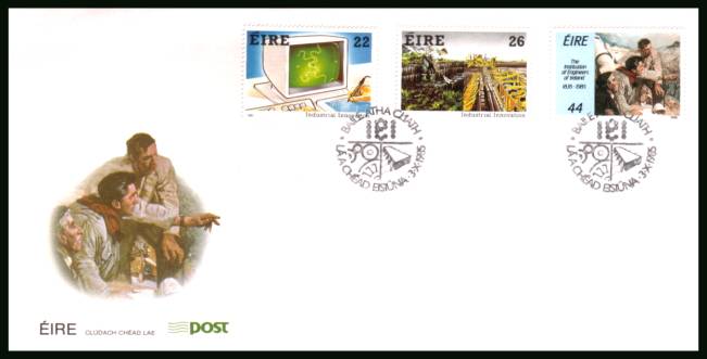 Industrial Innovation set of three<br/>on an unaddressed official First Day Cover