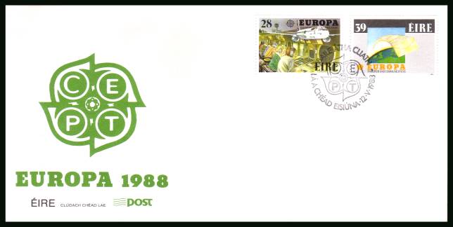 EUROPA - Transport and Comminications<br/>on an unaddressed official First Day Cover 

