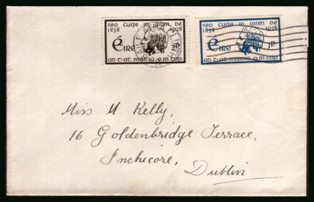 Centenary of Temperance Crusade set of two<br/>on a plain hand addressed  First Day Cover

