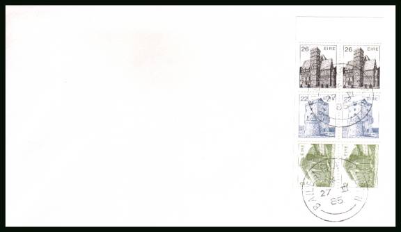 The 1 booklet pane of six<br/>on a plain unaddressed  First Day Cover
