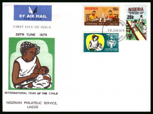 International Year of the Child<br/>on an unaddressed official First Day Cover.<br/>Please note 