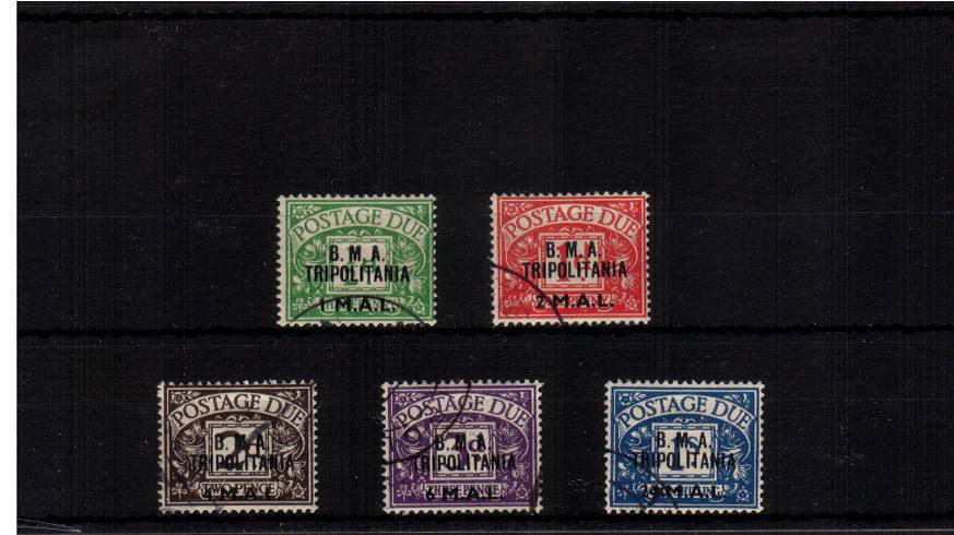 The first POSTAGE DUE set of five superb fine used. SG Cat �5.00
<br><b>XWX</b>