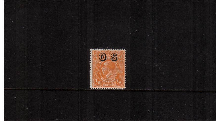 d Orange
 overprinted ''O S''. <b/>A fine lightly mounted mint single. 


<br><b>QAQ</b>