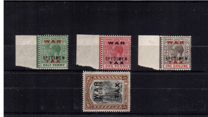 The ''WAR TAX'' set of four superb unmounted mint.<br/>
A very rare set to find unmounted.


<br/><b>QDQ</b>