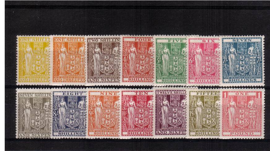 A very rare set to the 1 value all ''first hinge'' very lightly mounted mint. These issues are almost never offered as a run. A stunning bright and fresh set! SG Cat 685 
<br/><b>QMQ</b>