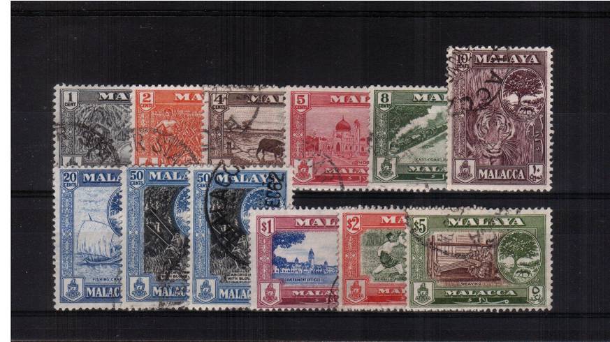 A superb fine used set of eleven  with the addition of the 50c SG listed shade. 
<br><b>QNQ</b>