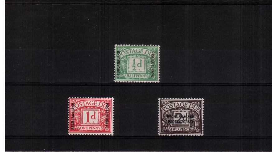 The first POSTAGE DUE set of three superb unmounted mint. Scarce set unmounted.
<br><b>QRQ</b>
