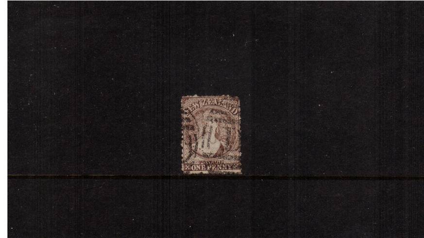 1d Brown (worn plate) - Watermark Large Star - Perforation 12<br/>
A good used single. SG Cat 42

<br/><b>QSQ</b>