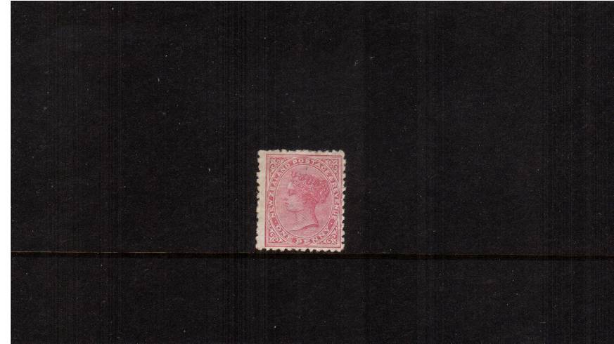 1d Rose - Watermark NZ Star (7mm) - Perforation 12x11<br/>
A fine lightly mounted mint single with full gum.


<br/><b>QSQ</b>