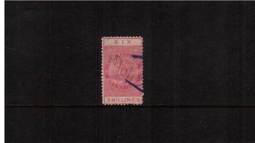 6/- Rose - Perforation 11<br/>
A fiscally used example with minor creasing.
<br/><b>QSQ</b>
