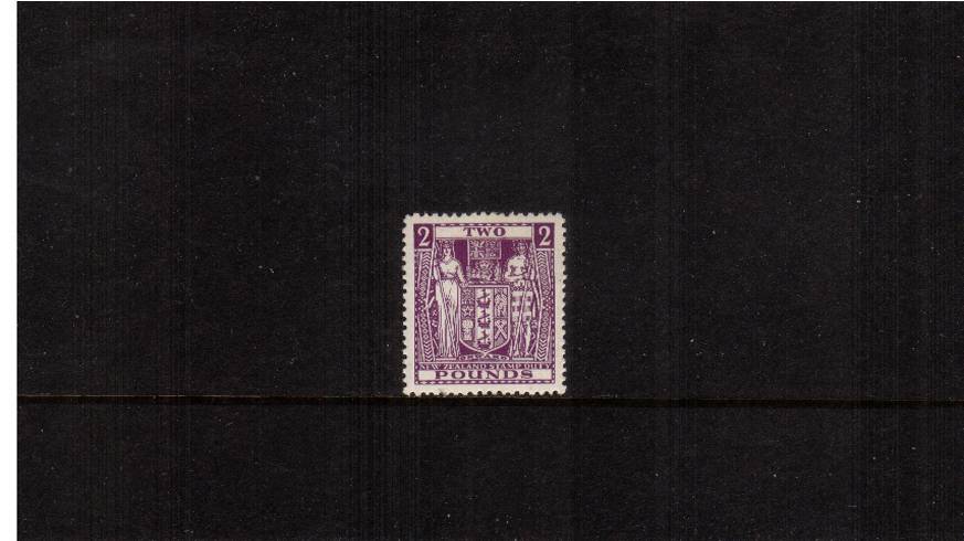 2 Bright Purple with Watermark Inverted<br/>A stunning bright and fresh single with a mere trace of a hinge mark. SG Cat 200
<br/><b>QSQ</b>