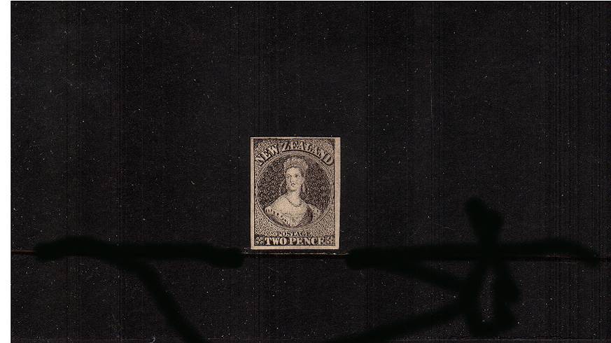 2d Chalon Head Hausberg plate proof single on card in black.<br/>A fine four margined example.<br/><b>QSQ</b>