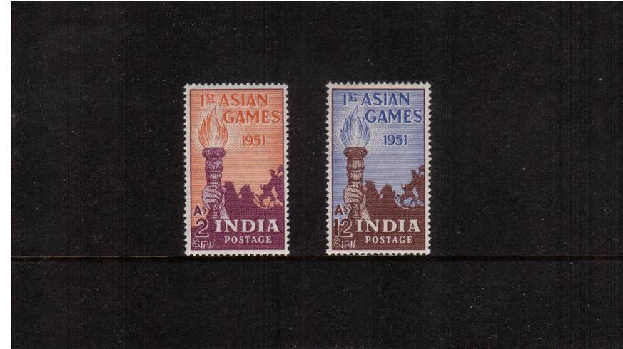First Asian Games - New Delhi<br/>
A superb unmounted mint set of two. Scarce unmounted.
<br/><b>QUQ</b>
