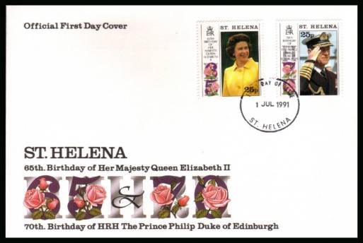 65th Birthday set of two on an unaddressed Official First Day Cover