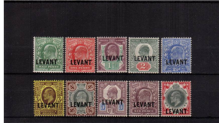 Edward 7th - The first set of ten superb unmounted mint.<br/>
A lovely bright and fresh set!
<br/><b>UEU</b>
