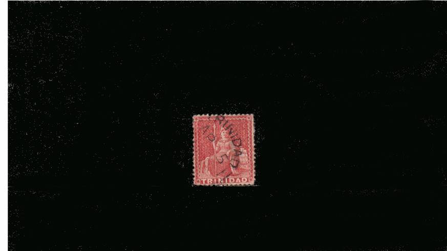 (1d) Rose-Red<br/>
A stunning superb fine used well centered single with a lovely bright colour.<br/> SG Cat 55