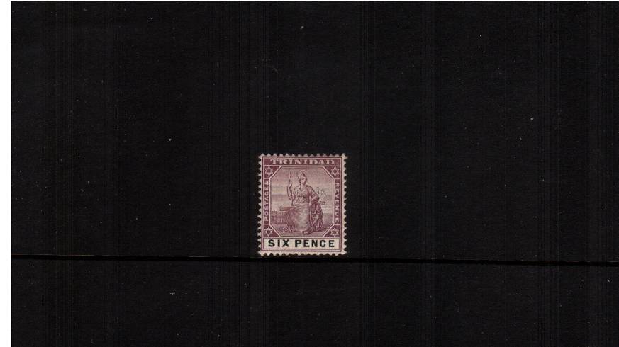 6d Dull Purple and Black - Watermark Multiple Crown CA<br/>
A good mounted mint single