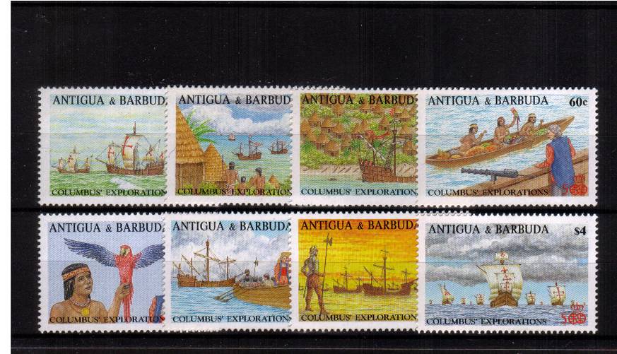 500th Anniversary of Discovery of America by Columbus<br/>A superb unmounted mint set of eight