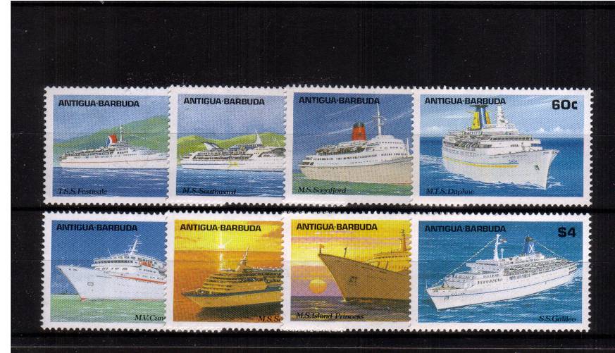Caribbean Cruise Ships<br/>A superb unmounted mint set of eight