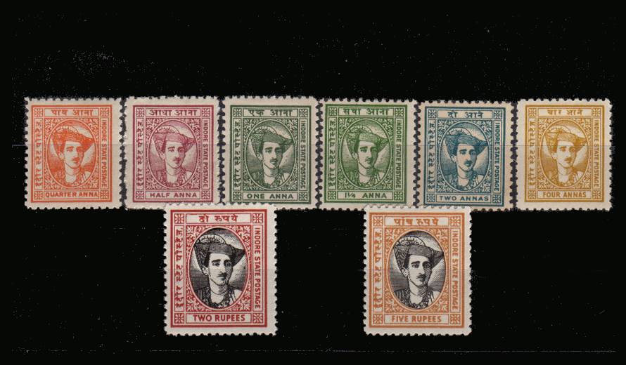 The Maharaja set of eight very fine very lightly mounted mint.<br/>
A lovely bright and fresh set.
<br/><b>QCX</b>