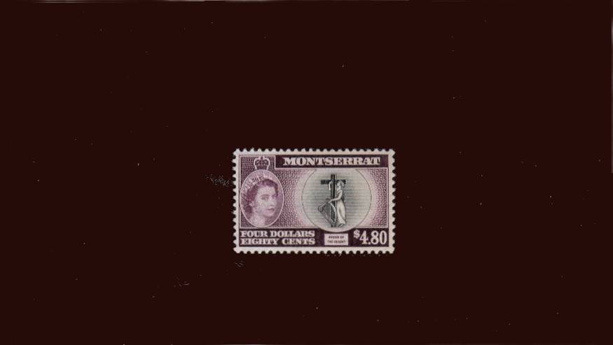 $4.80 Black and Deep Purple - Inscribed ''COLONY''<br/>
A superb unmounted mint single. SG Cat 30
<br/><b>QDX</b>