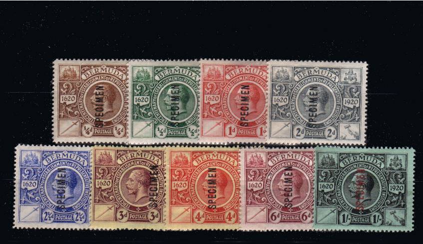 Tercentenary of Representive Institutions - 2nd Issue<br/>
A set of nine overprinted ''SPECIMEN' mounted mint. SG Cat �0
<br/><b>QGX</b>