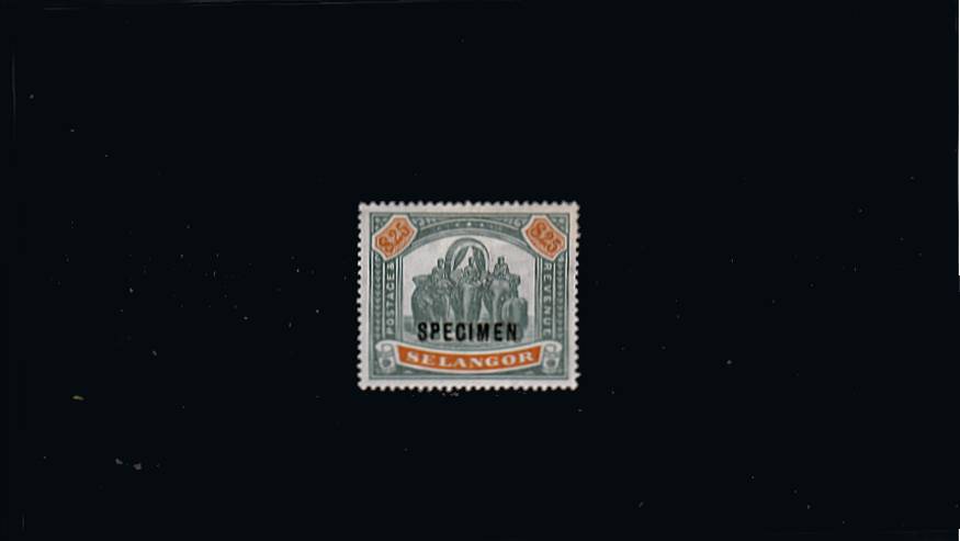 The $25 Green and Orange overprinted ''SPECIMEN'' lightly mounted mint. SG Cat 400
<br/><b>QGX</b>