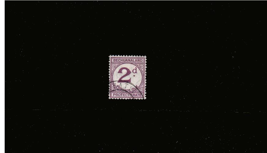 2d Violet POSTAGE DUE superb fine used showing the SG illustrated variety ''Large ''d'' ''. SG Cat �5.00 

<br/><b>QHX</b>