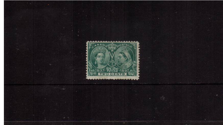 2c Green Queen Victoria Jubilee Issue<br/>
An average mounted mint stamp. SG Cat 27
<br/><b>QJX</b>
