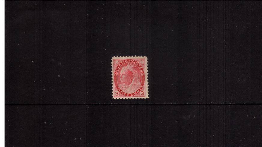3c Rose-Carmine ''Numeral Issue''<br/><b>QJX</b>A good mounted mint single. SG Cat 80