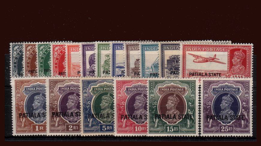 The George VI complete set of eighteen very lightly mounted (1st Hinge) mint. A scarce set.  SG Cat 750
<br/><b>QKX</b>