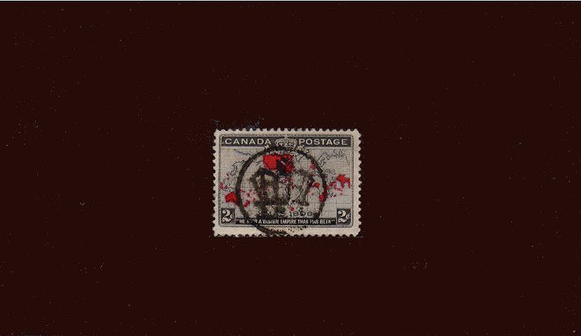 Imperial Penny Postage<br/>
2c Lavender. A superb fine used stamp cancelled with a fancy cancel. Superb!


<br/><b>QKX</b>