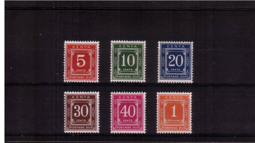 Postage Due - Perf 14x13 - set of six superb unmounted mint
