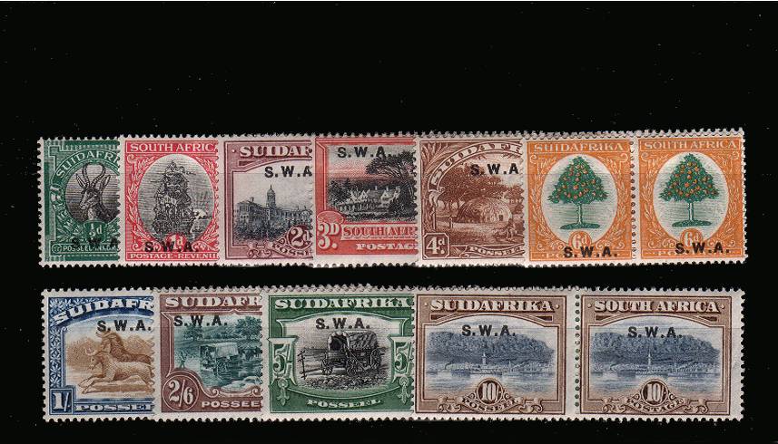 The set of ten pairs lightly mounted mint.<br/>
SG Cat 225<br/><b>QPX</b>
