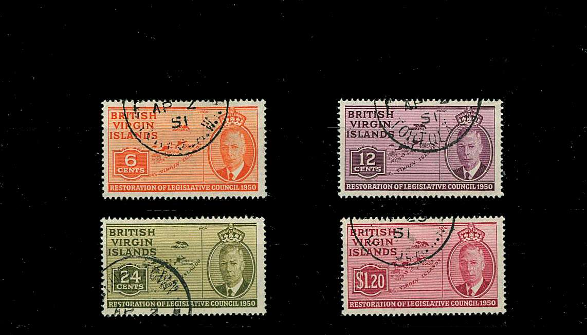 Restoration of Legislative Council<br/>
A superb fine used set of four.
<br/><b>BBJ</b>